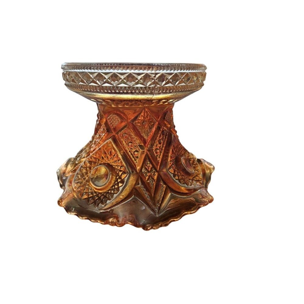 Carnival Imperial Glass Fashion Marigold Punch Bowl Base